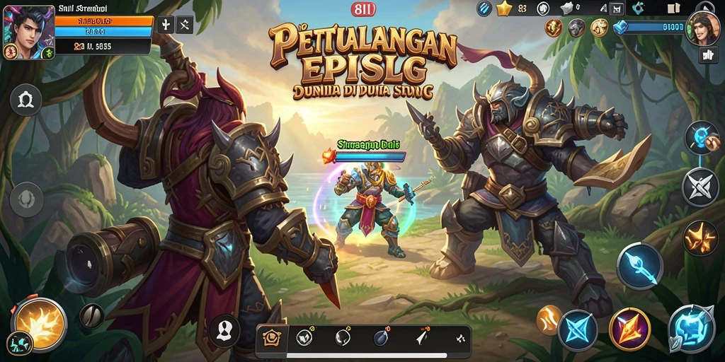 Screenshot gameplay 8II yang menampilkan strategi epik.