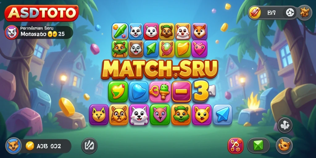 Tampilan gameplay seru ASDTOTO dengan grafik warna-warni.