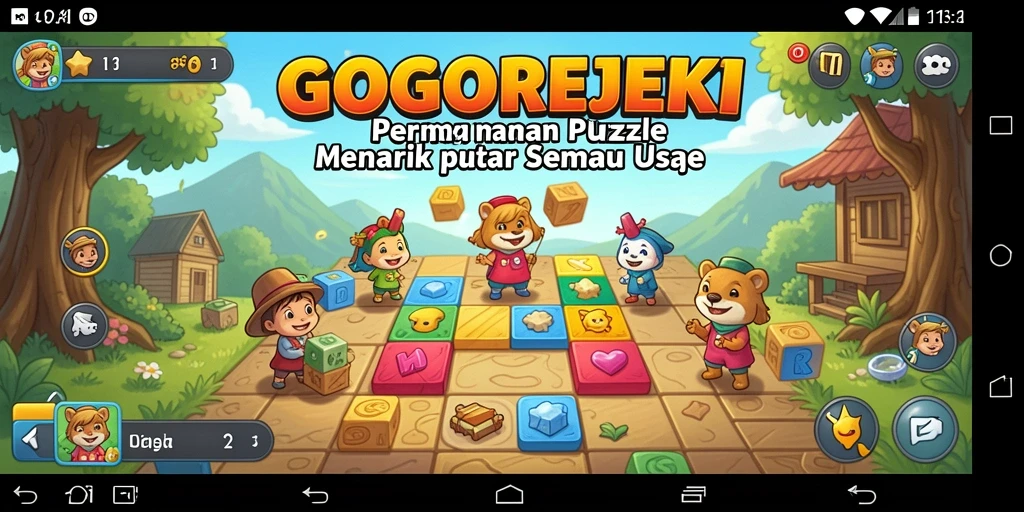 Tampilan gameplay GOGOREJEKI yang menarik dan menantang.