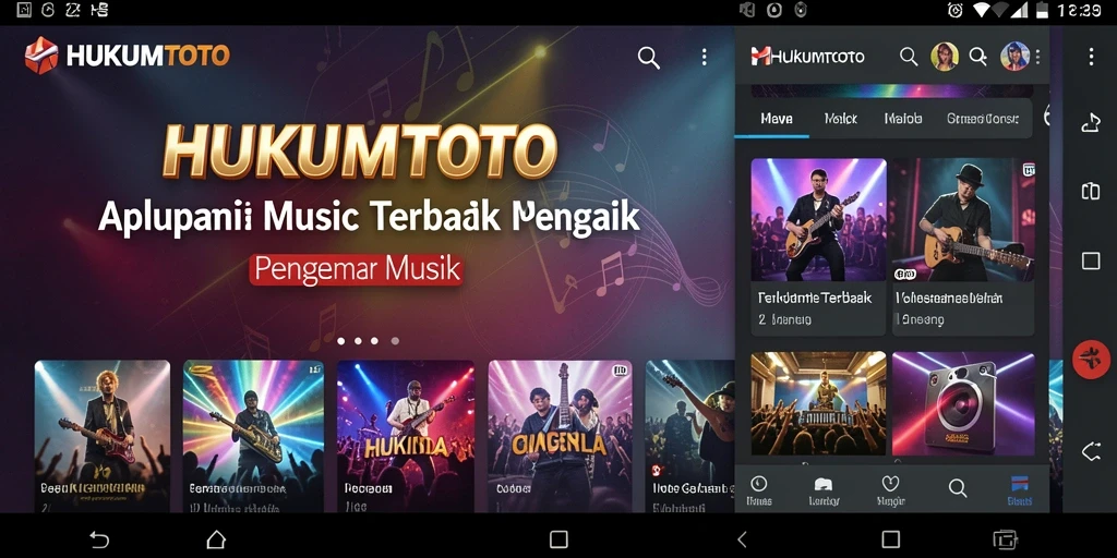 Tampilan gameplay seru HUKUMTOTO saat bermain musik.