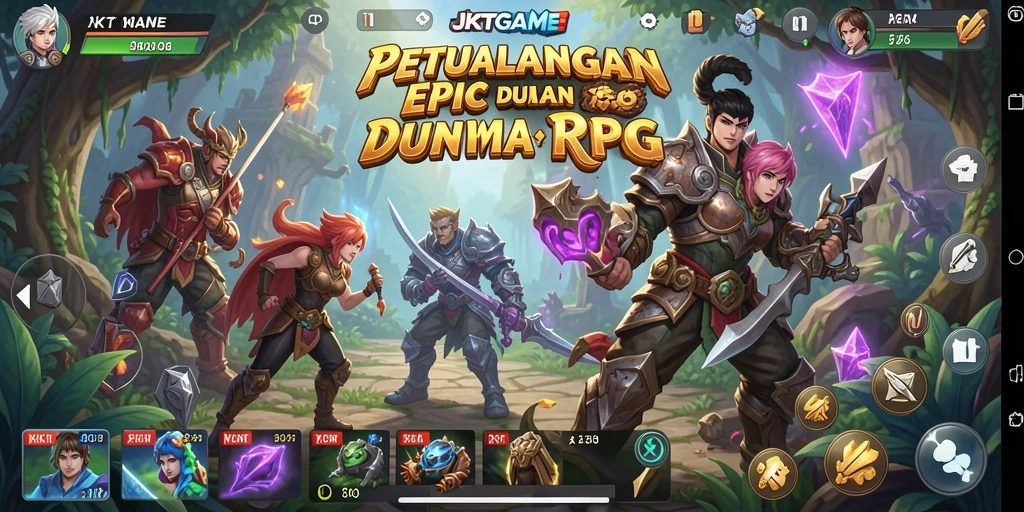 Tampilan gameplay JKTGAME yang menegangkan dan mendebarkan.