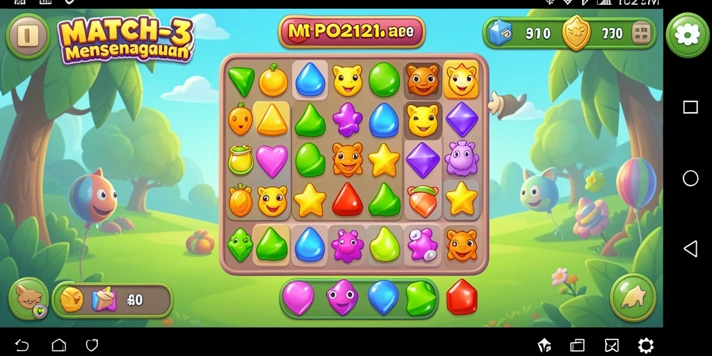 Gameplay seru dengan grafis cerah di MPO2121.