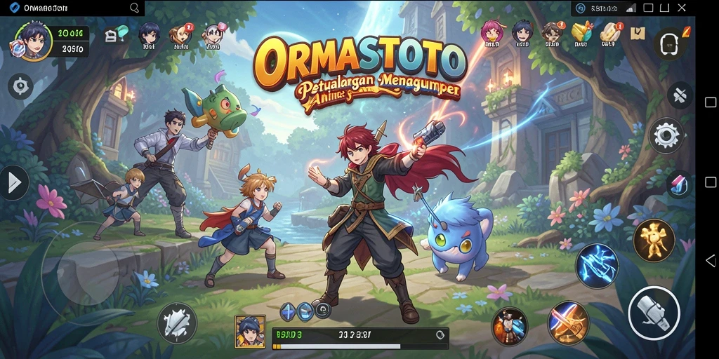 Screenshot gameplay menampilkan aksi seru di dunia Anime ORMASTOTO.
