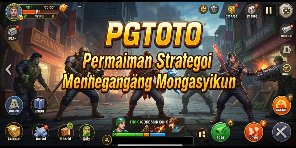 Tangkapan layar gameplay PGTOTO menampilkan pertempuran strategis yang menegangkan.