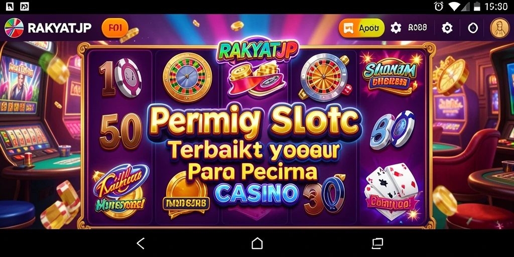 Tampilan gameplay RAKYATJP yang mengasyikkan dengan berbagai mesin Slot.