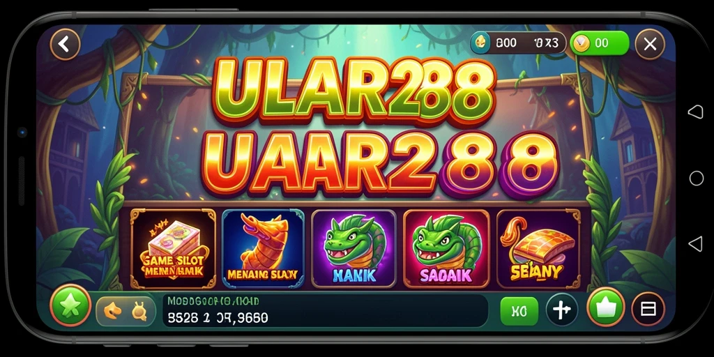 Tampilan gameplay ULAR288 yang menawan dengan gulungan berputar.
