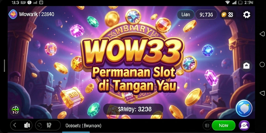 Tampilan gameplay slot WOW33 yang menarik dan penuh warna.